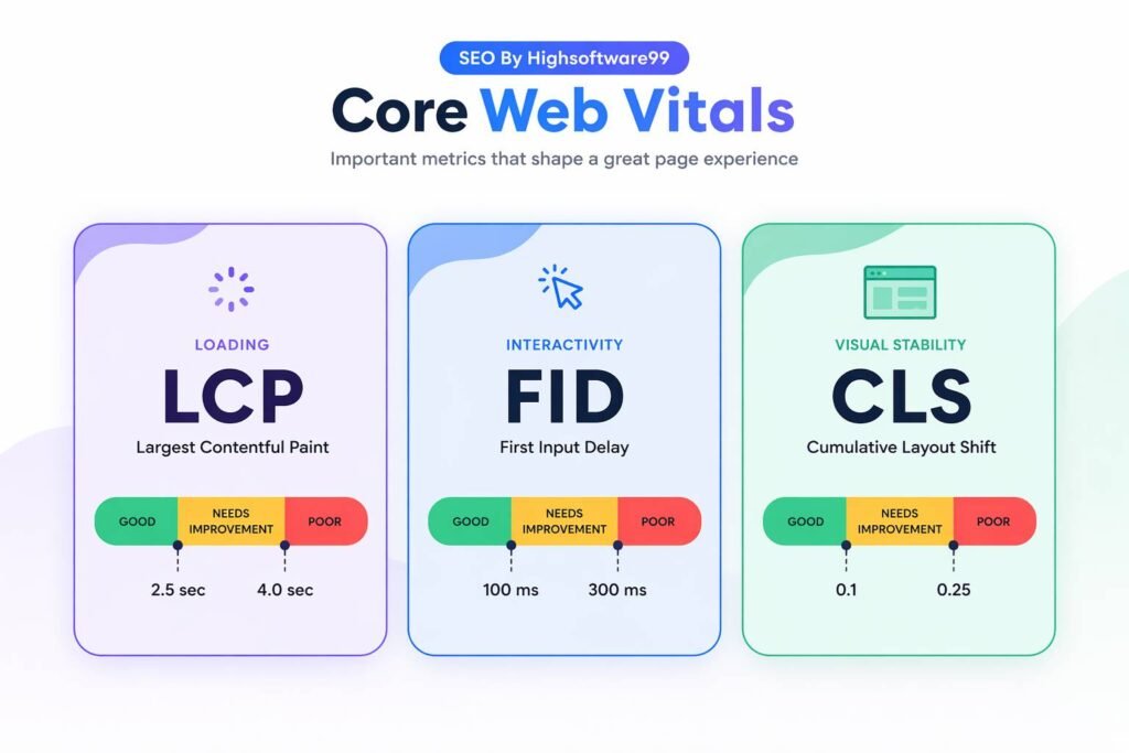 seo by highsoftware99 Core web vitals