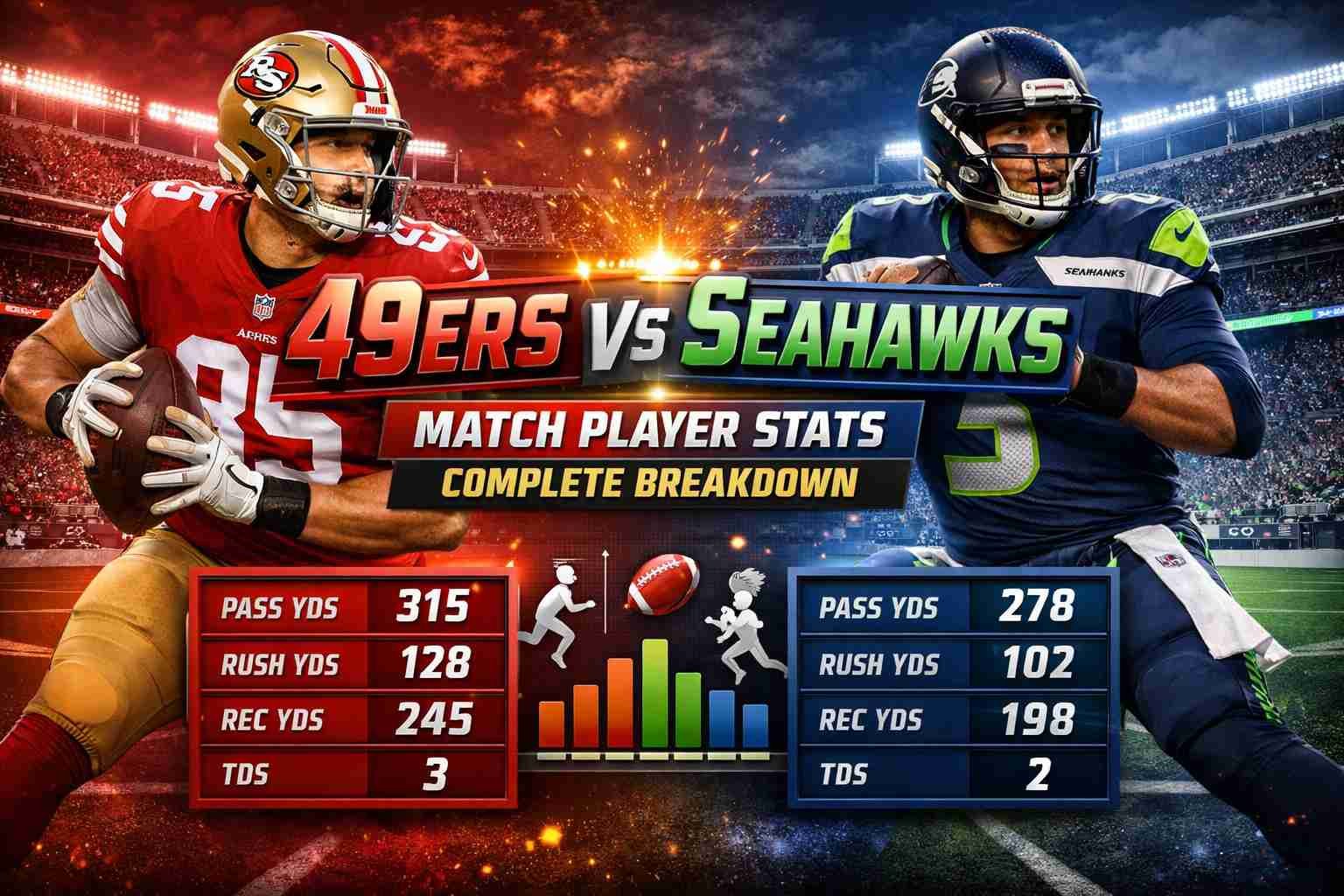 49ers vs Seahawks Match Player Stats