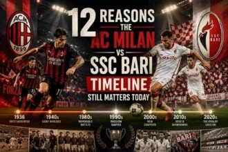 AC Milan vs SSC Bari Timeline