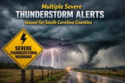 Multiple Severe Thunderstorm Alerts Issued for South Carolina Counties