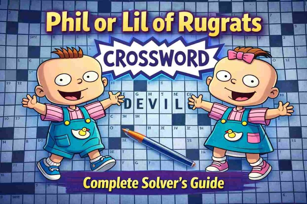 Phil or Lil of Rugrats Crossword