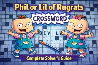 Phil or Lil of Rugrats Crossword