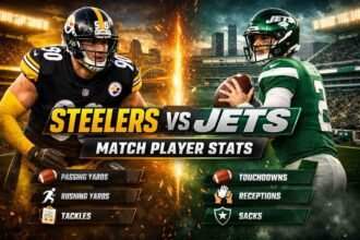 Pittsburgh Steelers vs New York Jets Match Player Stats