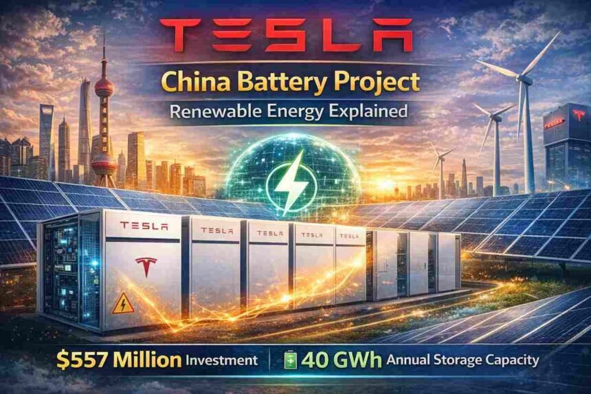 Tesla China Battery Project Renewable Energy