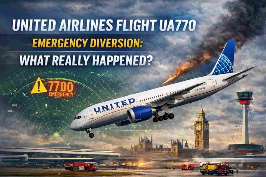 United Airlines Flight UA770 Emergency Diversion