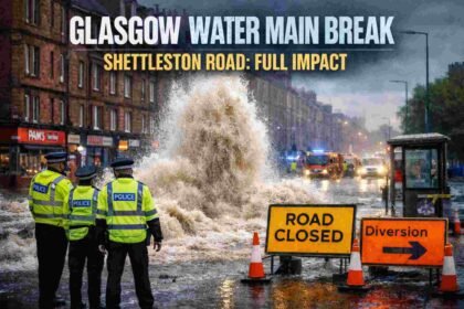 Glasgow Water Main Break Shettleston Road