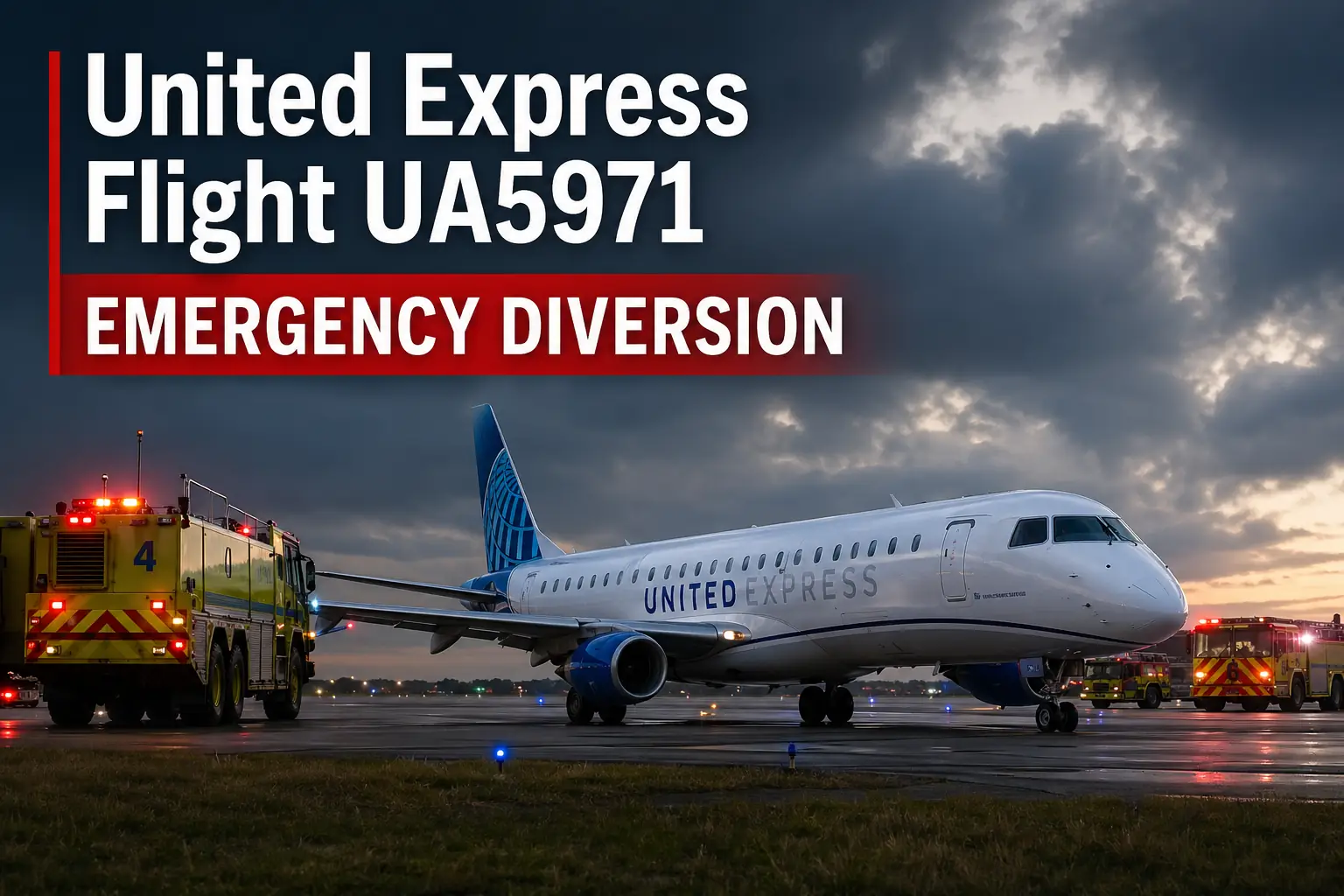 United Express Flight UA5971 Emergency Diversion