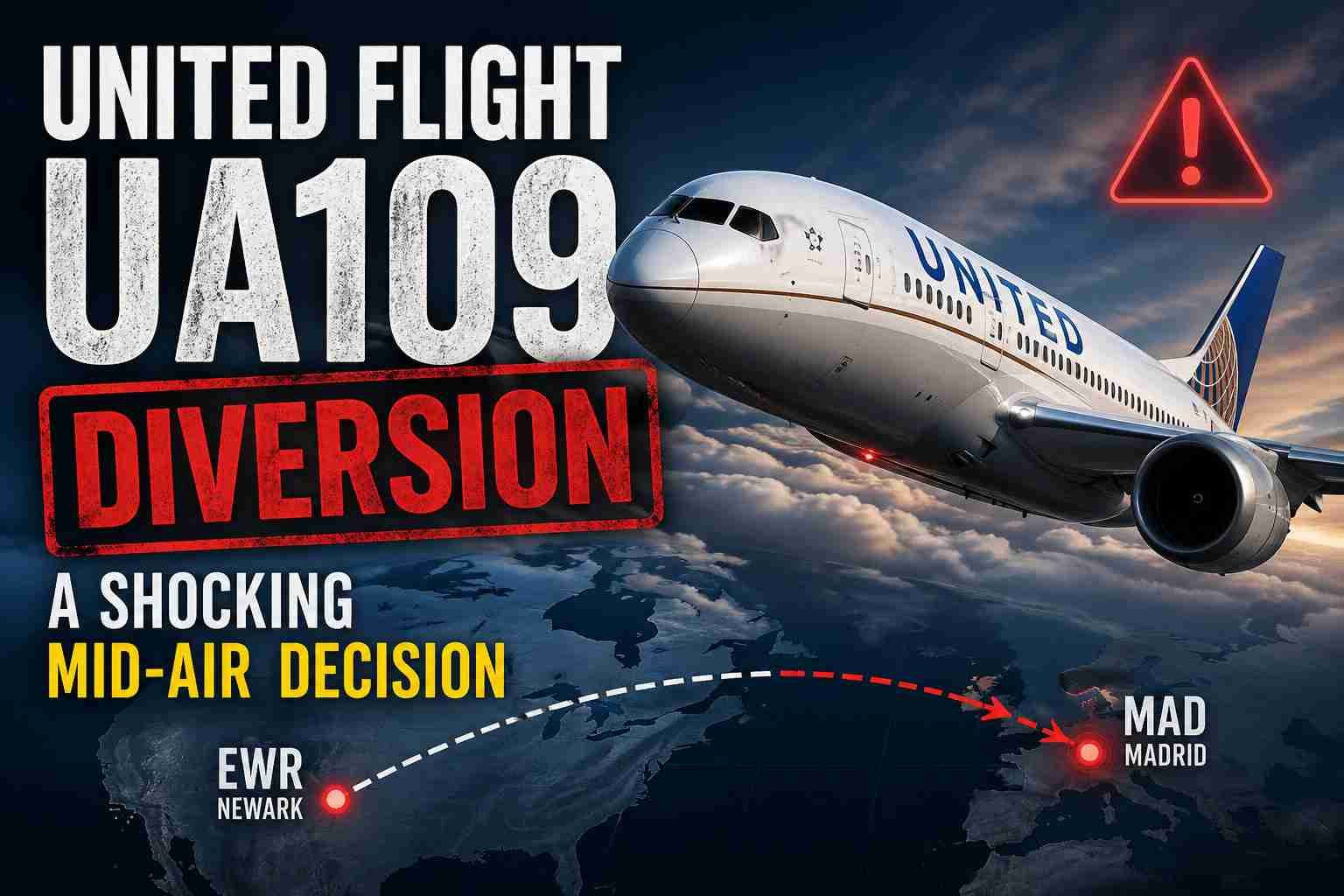 United Flight UA109 Diversion