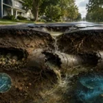 Broken Sewer Pipe