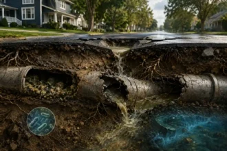 Broken Sewer Pipe