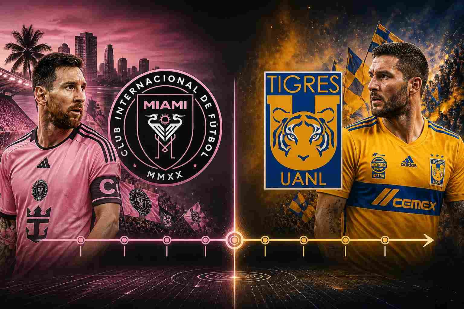 Inter Miami vs Tigres UANL Timeline