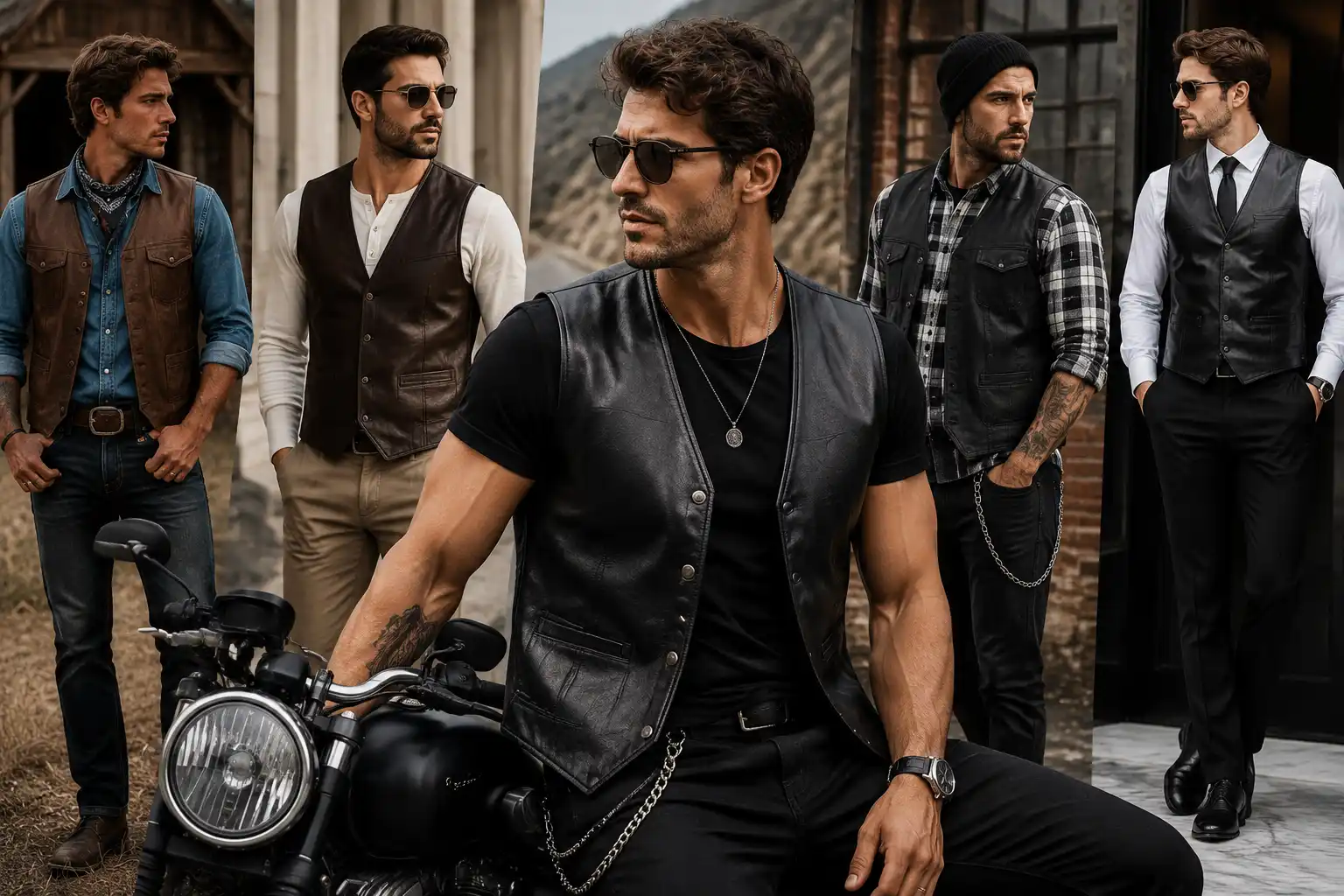 Leather Vest for Men