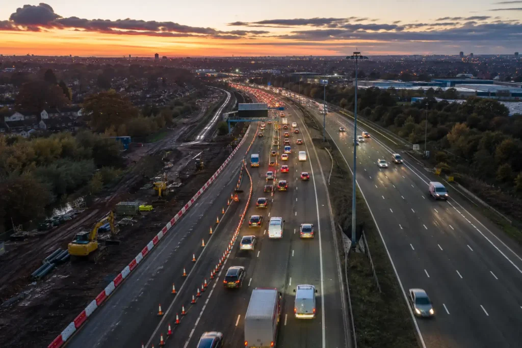 M6 Walsall Birmingham Lanes Closure