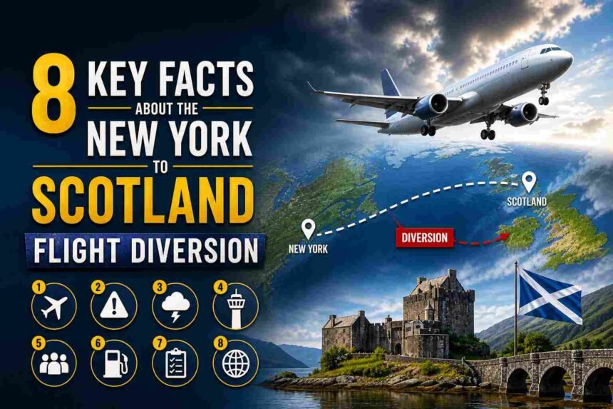 New York to Scotland Flight Diversion 
