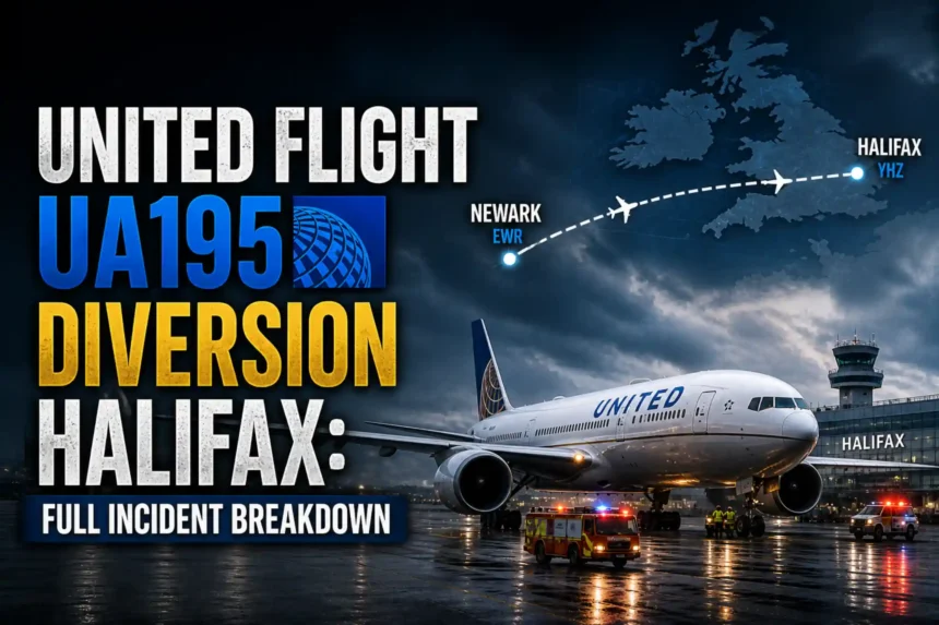 United Flight UA195 Diversion Halifax