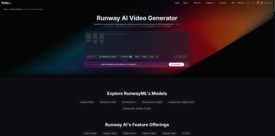 What is Runway AI Video Generation Model on Pollo AI? 