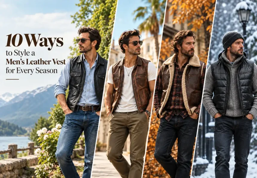10 Ways to Style a Men's Leather Vest for Every Season